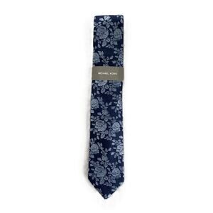 Michael Kors Necktie 3" Cheshire Floral Navy Standard Length Silk Blend NEW